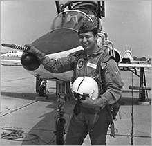 Marty Montemore as an Air Force pilot in Vietnam